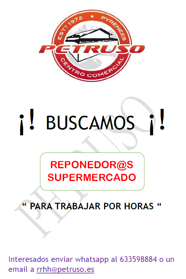 Imagen PUESTO DE REPONEDOR/A DE SUPERMERCADO - VENTA PETRUSO