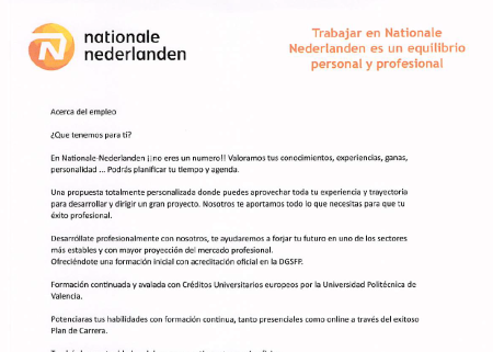 Imagen PUESTO DE ASESOR FINANCIERO- NATIONALE NEDERLANDEN ZARAGOZA