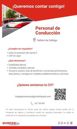 Imagen PUESTO DE CONDUCTOR/A DE AUTOBÚS - AVANZA