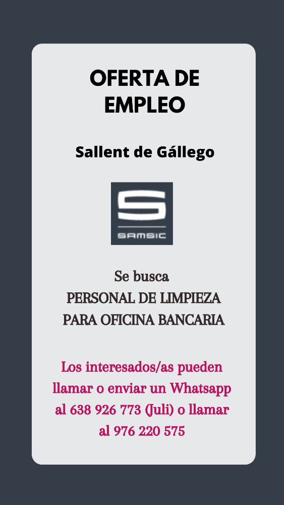 Imagen PUESTO DE LIMPIADOR/A-OFICINA BANCARIA