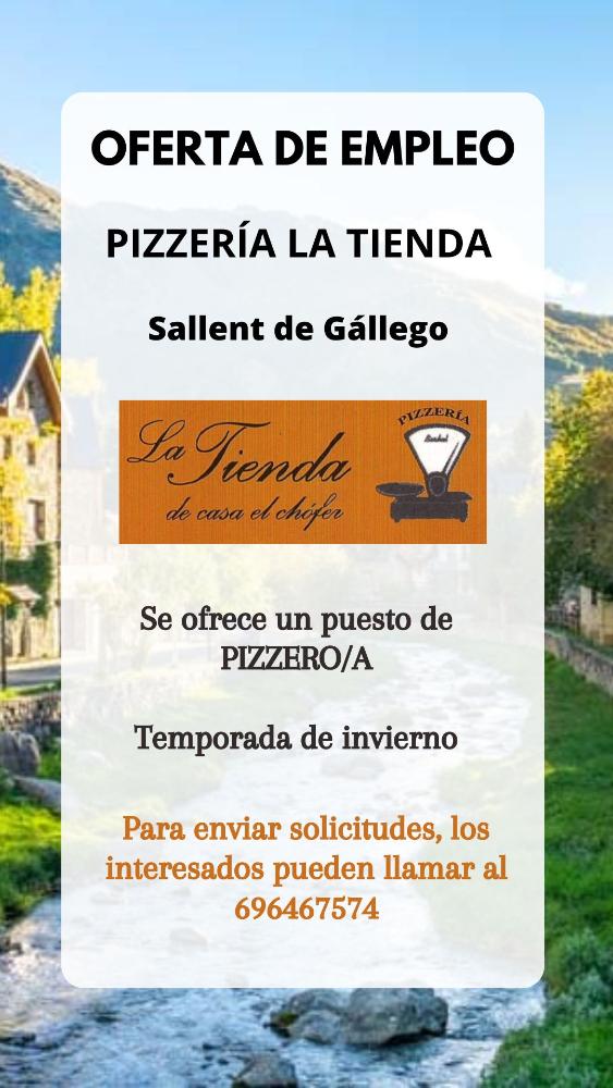 Imagen PUESTO DE PIZZERO/A- PIZZERÍA LA TIENDA