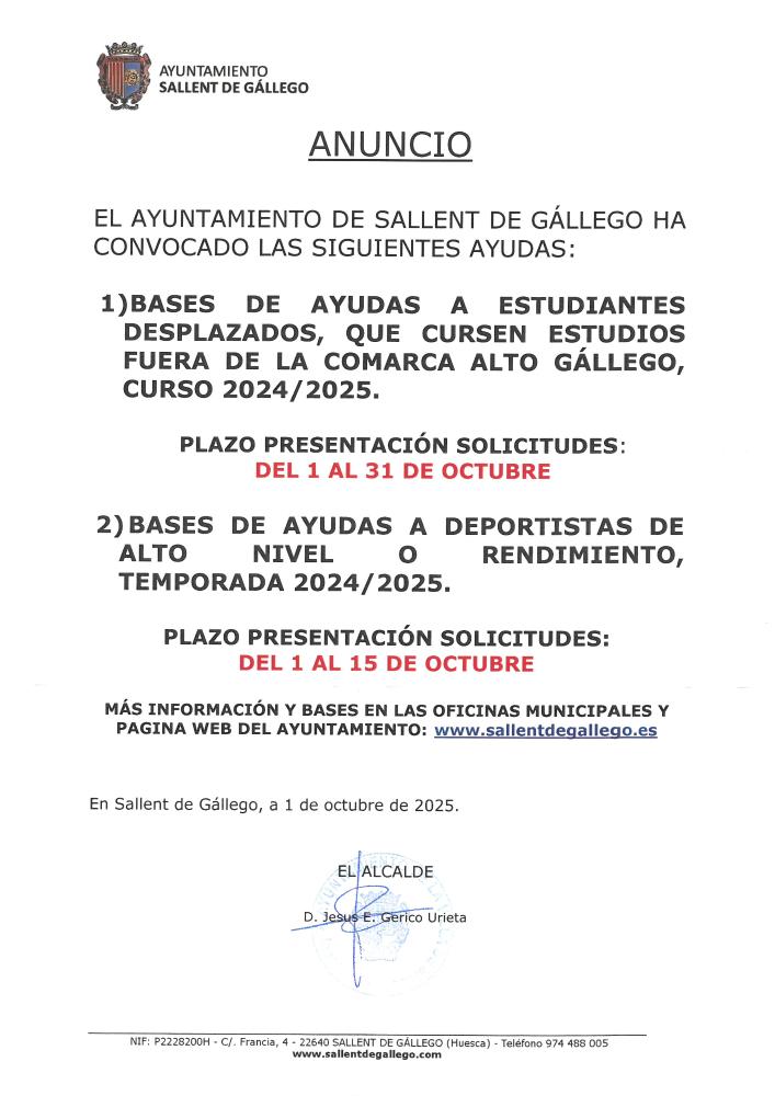 Imagen CONVOCATORIA BASES AYUDAS ESTUDIANTES DESPLAZADOS, CURSO 2024/2025
