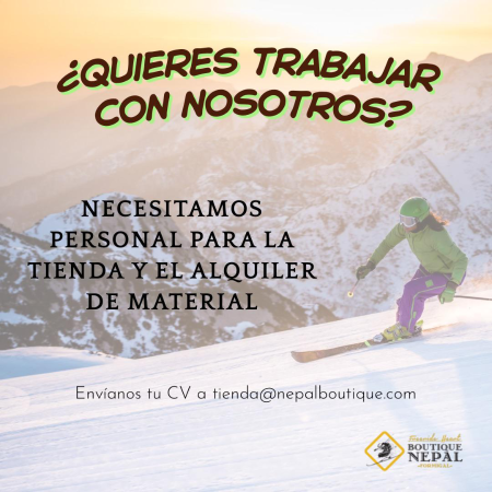 Imagen PERSONAL PARA TIENDA Y ALQUILER DE MATERIAL-BOUTIQUE NEPAL