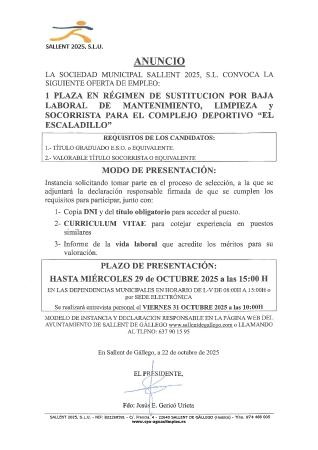 Imagen ANUNCIO OFERTA EMPLEO