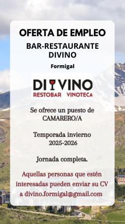 Imagen CAMARERO/A-BAR/RESTAURANTE DIVINO