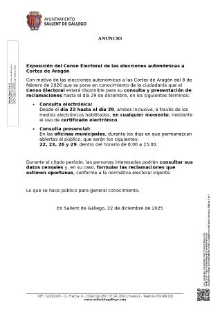 Imagen ANUNCIO CONSULTA CENSO ELECTORAL
