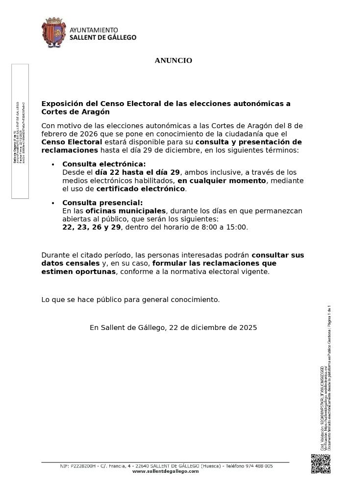 Imagen ANUNCIO CONSULTA CENSO ELECTORAL
