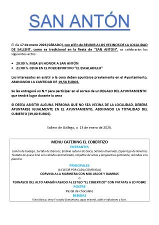 Imagen CENA SAN ANTÓN 2026