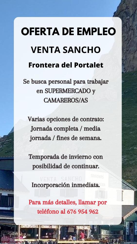 Imagen PERSONAL DE SUPERMERCADO Y CAMAREROS/AS-VENTA SANCHO