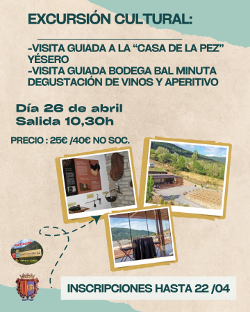 Image EXCURSIÓN CULTURAL-Bodegas Balminuta y Museo de la Pez 26-03