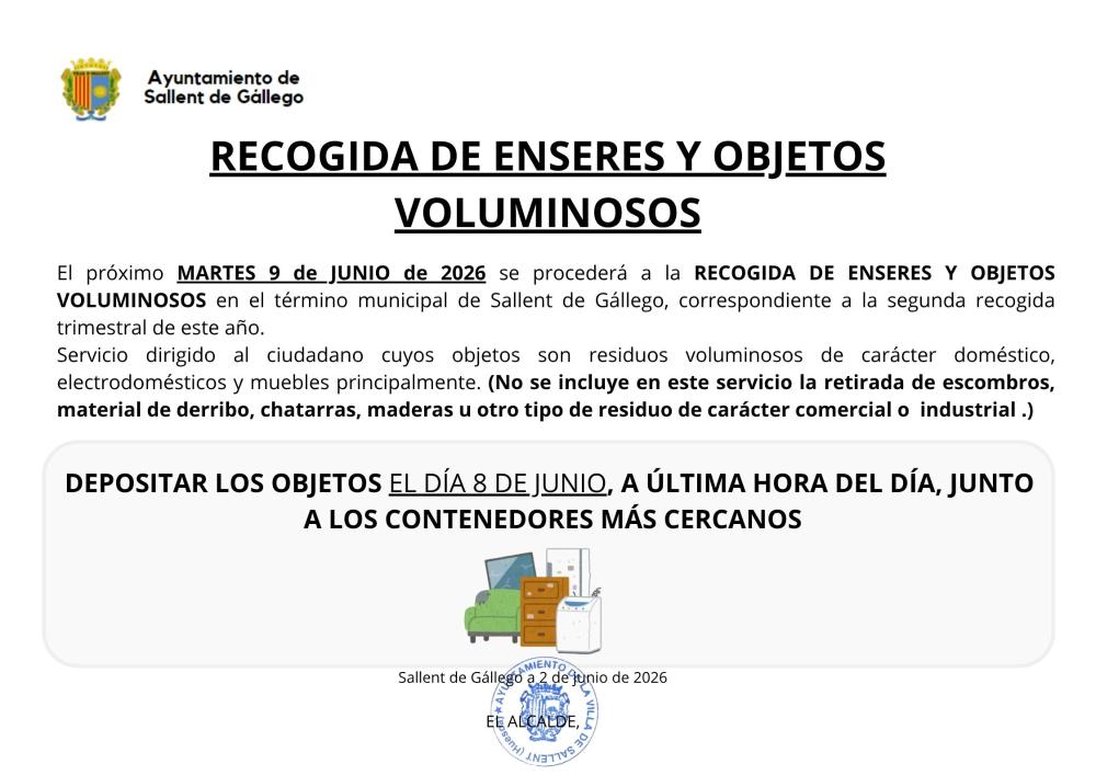 Imagen RECOGIDA ENSERES VOLUMINOSOS