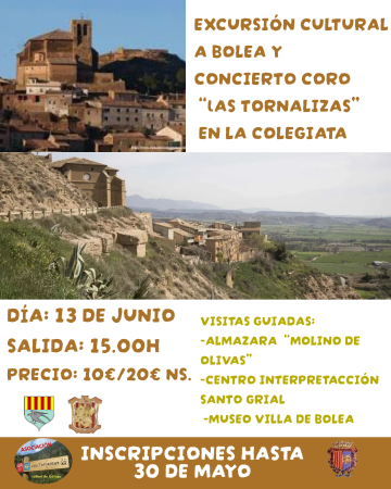 Image EXCURSIÓN CULTURAL A BOLEA Y CONCIERTO CORO lAS TORNALIZAS EN LA COLEGIATA