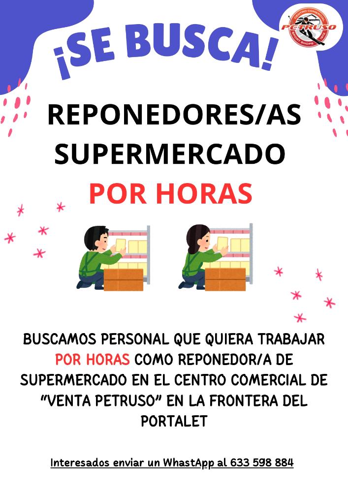 Imagen REPONEDORES/AS DE SUPERMERCADO - VENTA PETRUSO