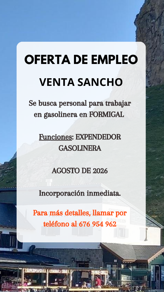 Imagen EXPENDEDOR/A DE GASOLINERA - VENTA SANCHO