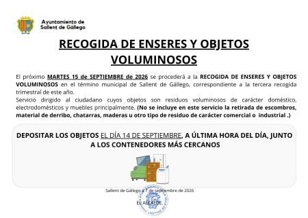 Imagen RECOGIDA ENSERES VOLUMINOSOS