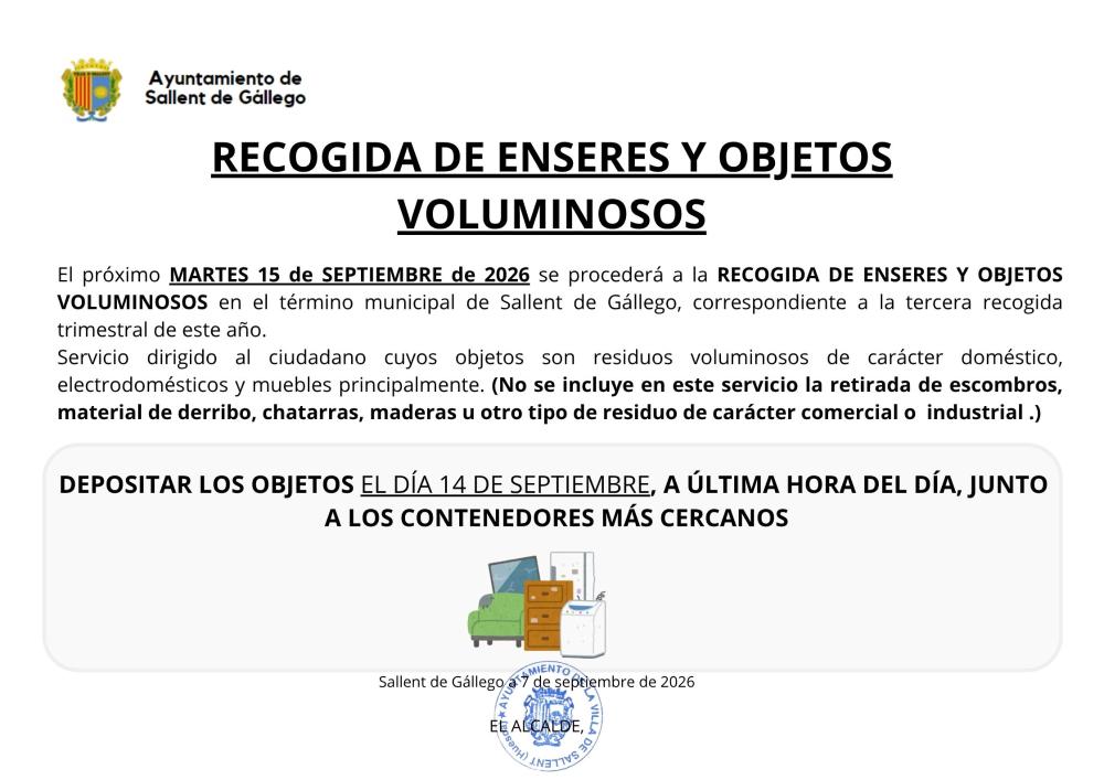 Imagen RECOGIDA ENSERES VOLUMINOSOS
