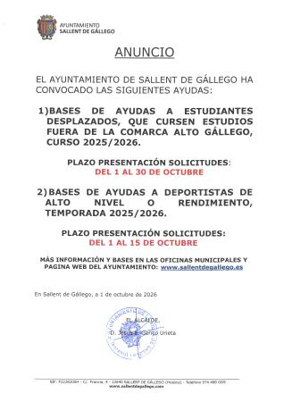 Imagen AYUDAS A DEPORTISTAS ALTO NIVEL O RENDIMIENTO, TEMPORADA 25/26