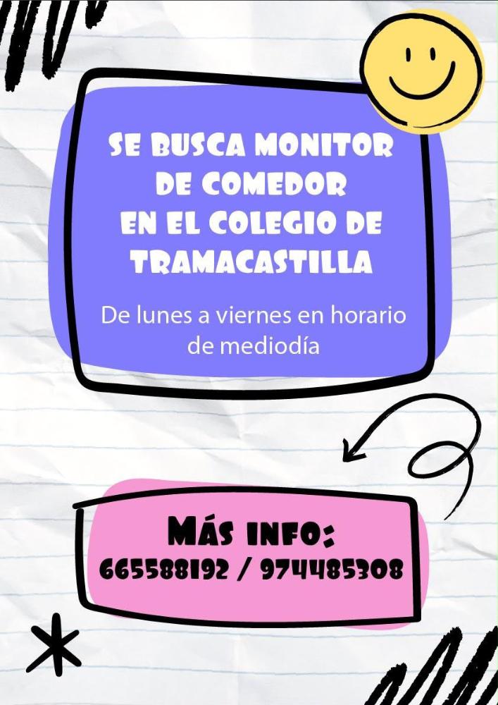 Imagen MONITOR/A DE COMEDOR - TRAMACASTILLA DE TENA
