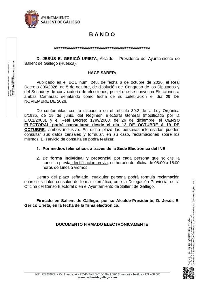 Imagen BANDO ALCALDIA CONSULTA CENSO ELECTORAL